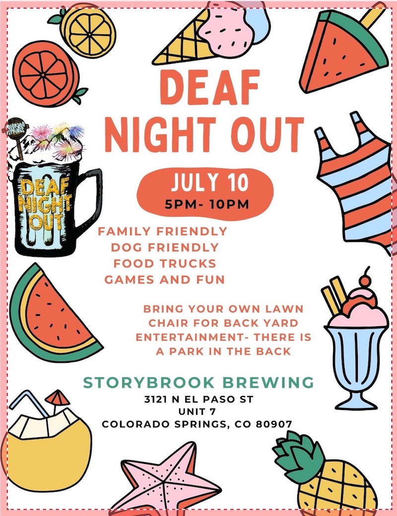 Deaf Night Out – July 10
