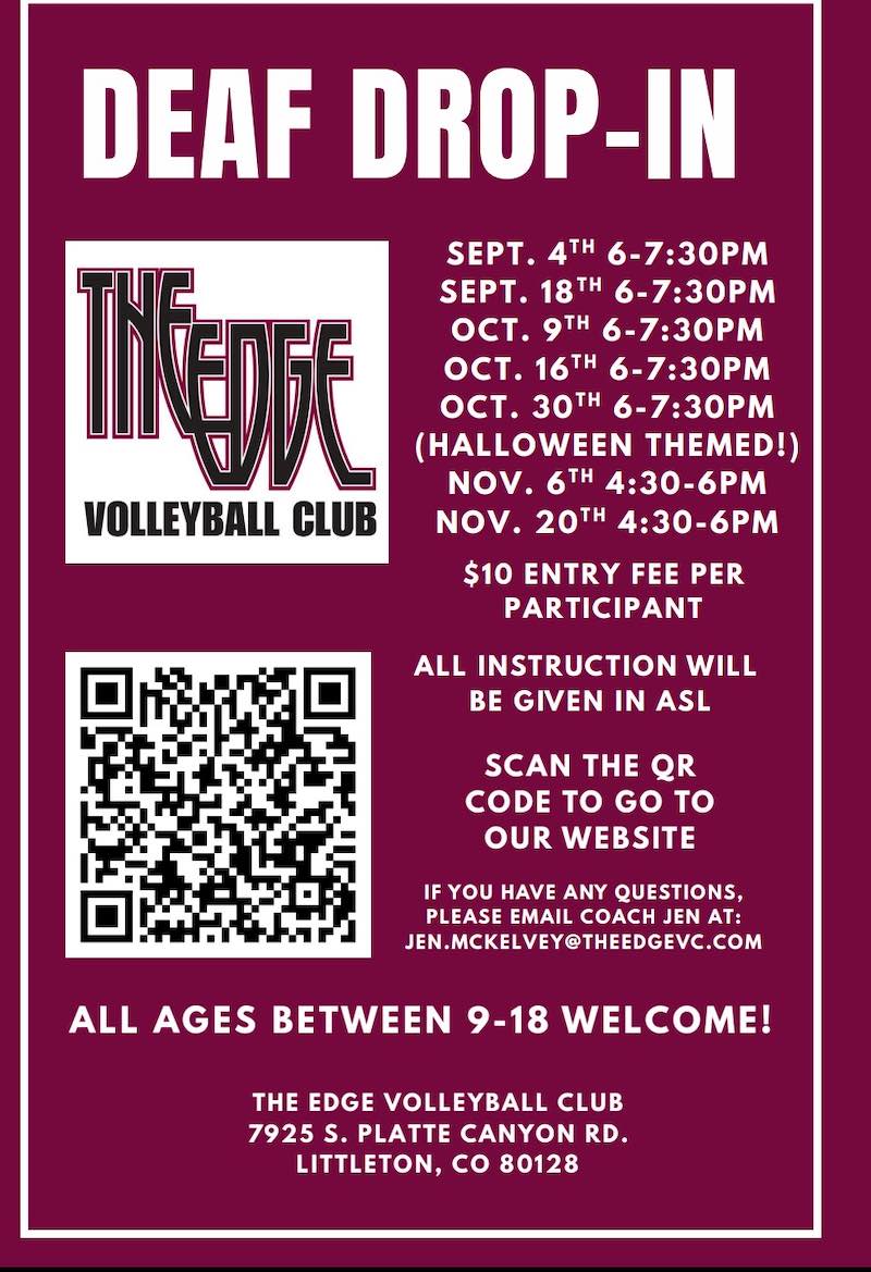 Volleyball! Deaf Drop-In at The Edge